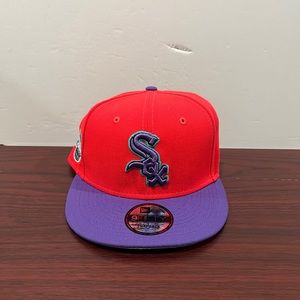 New Era, 9Fifty Snapback Hat, Chicago White Sox, Pink & Purple